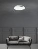 Kryształowy srebrny okrągły plafon lampa sufitowa glamour klasyczny uniwersalny możliwość ściemniania COSQUIN LE42350 Luces Exclusivas 